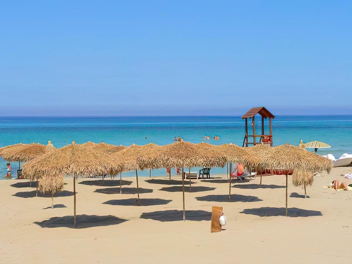 La spiaggia di sabbia fine