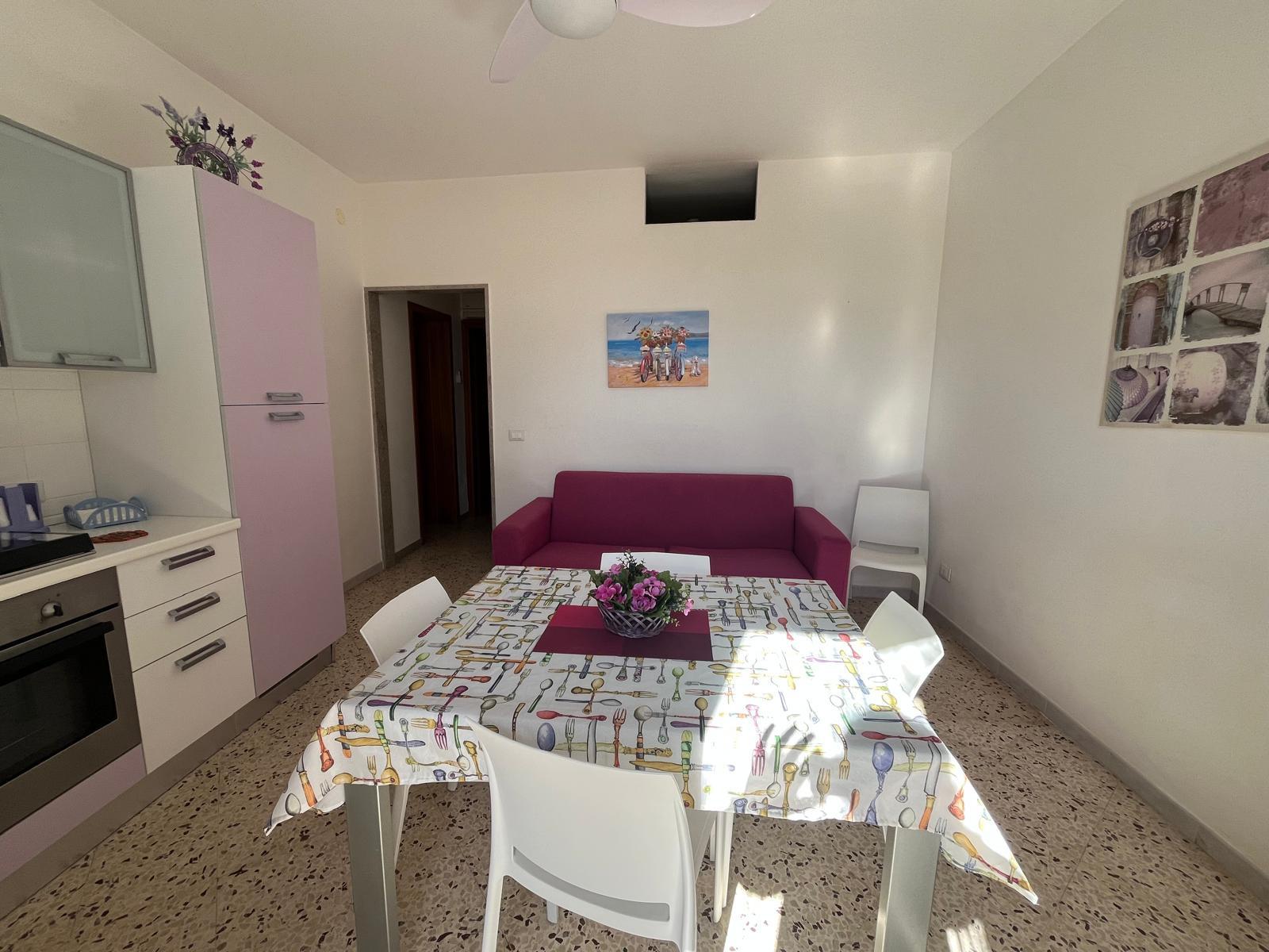 Soggiorno con divano letto