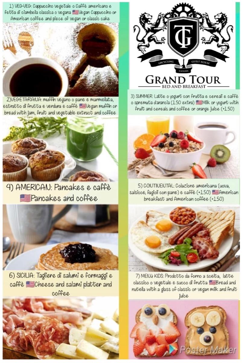 La colazione di GRAND TOUR DESIGN GUEST HOUSE