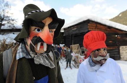 Carnevali di montagna: le Dolomiti