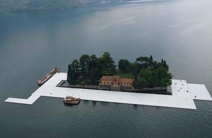 Christo si è fermato sul Lago d'Iseo: The Floating Piers