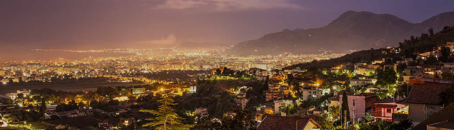 Palermo - Panorama al tramonto