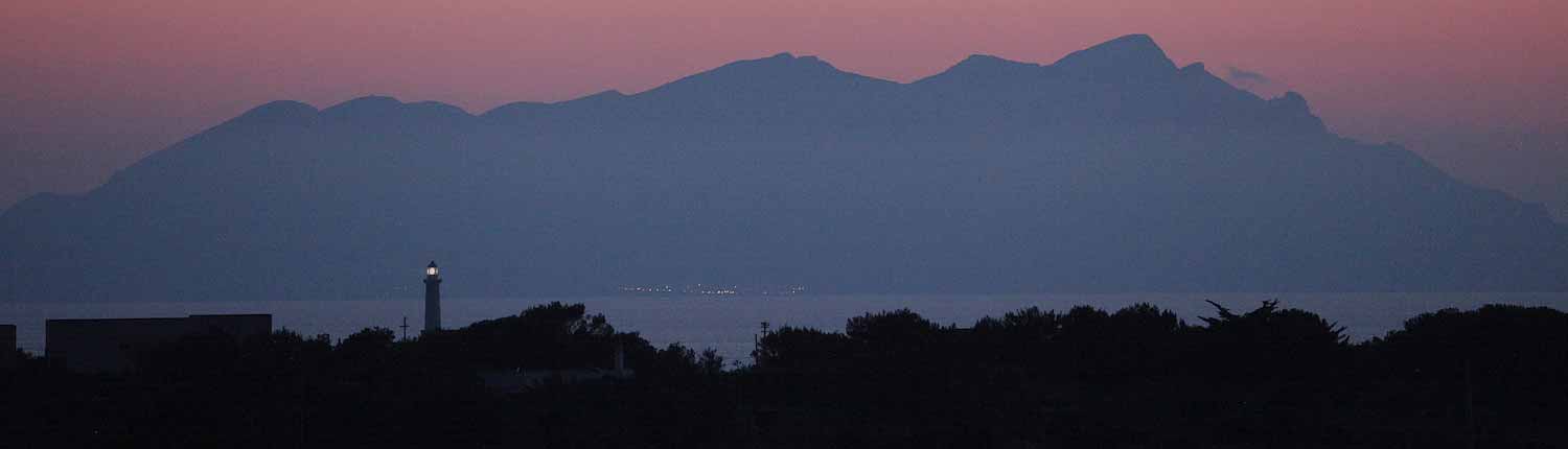 Panorama da Favignana al Tramonto