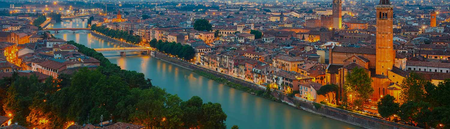 Verona - Panorama e Chiesa di Santa Anastasia