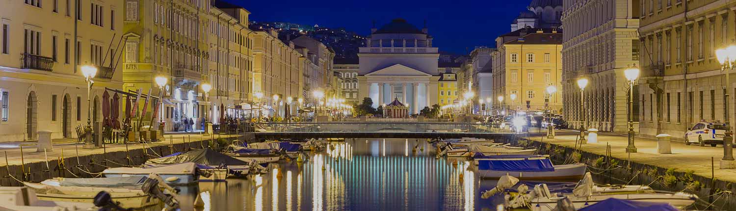 Trieste - Canal Grande e Chiesa di Sant'Antonio Taumaturgo