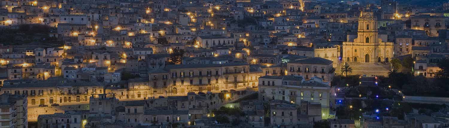 Modica - Panorama dal Belvedere del Quartiere d'Oriente