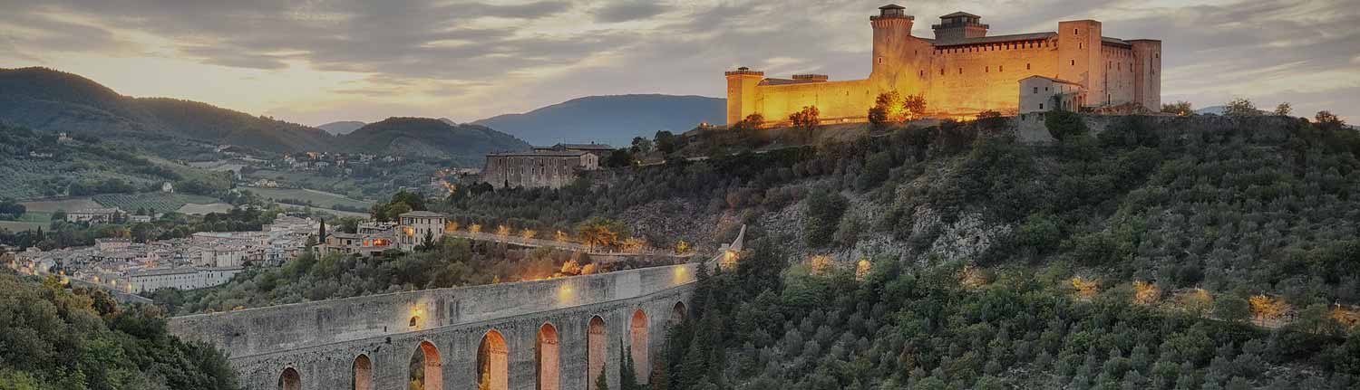 Spoleto - Rocca Albornoziana e il ponte delle Torri