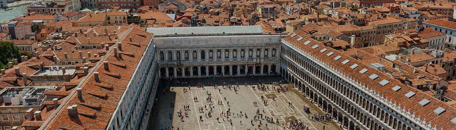 Venezia - Panorama aereo di Piazza San Marco