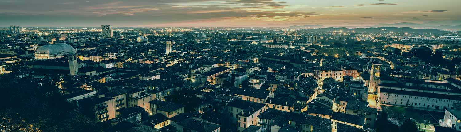 Brescia - Panorama al tramonto