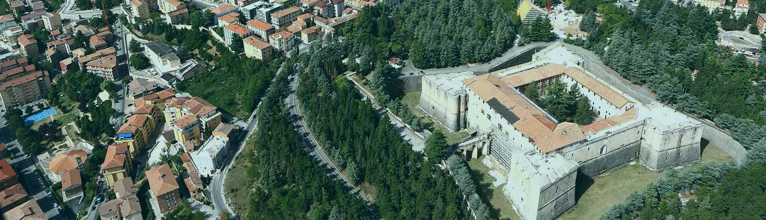 L'Aquila - Vista aerea del Forte Spagnolo