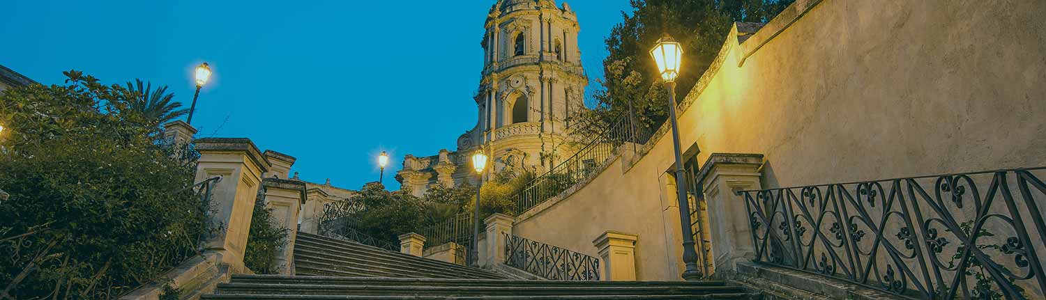 Modica - La scalinata di San Giorgio