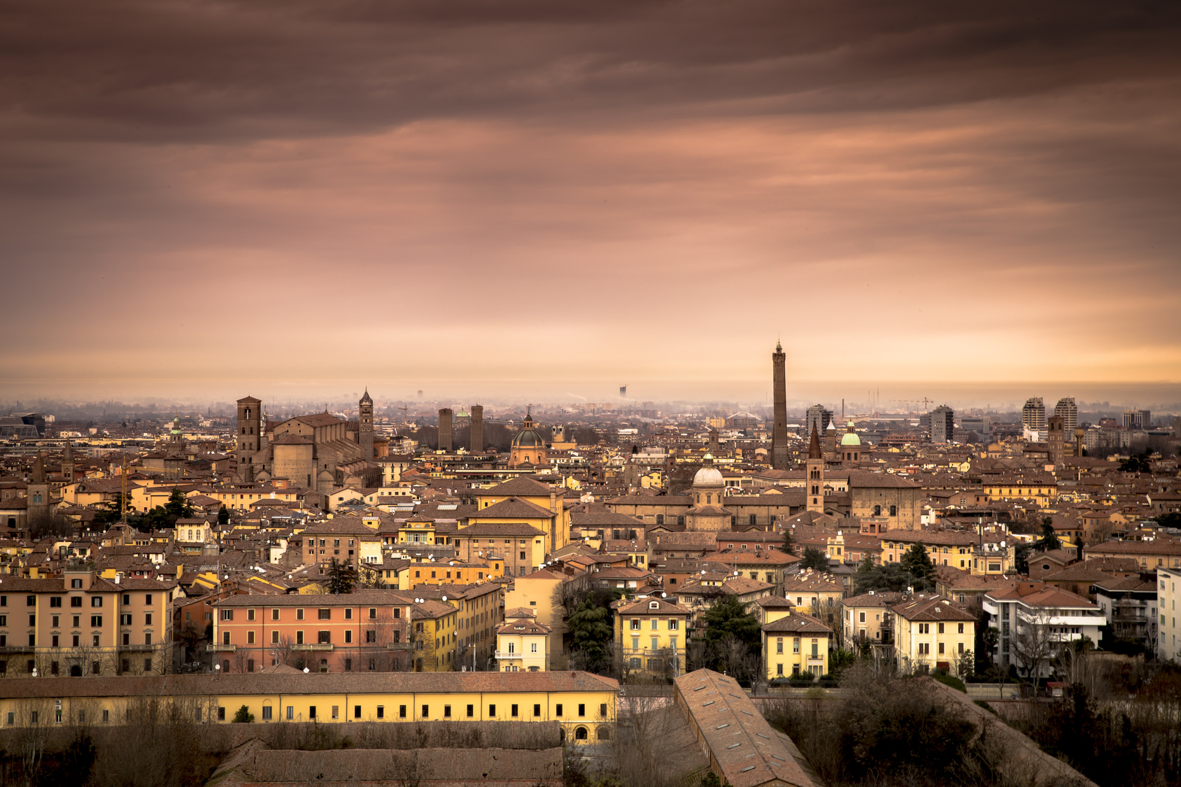 Bologna - Panorama invernale - 