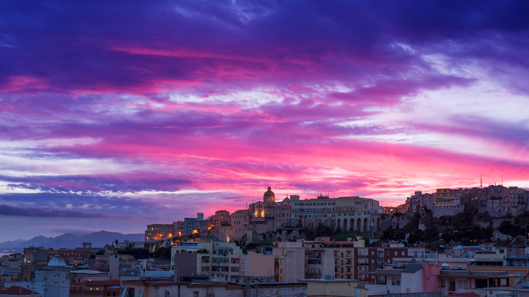 Cagliari al Tramonto -