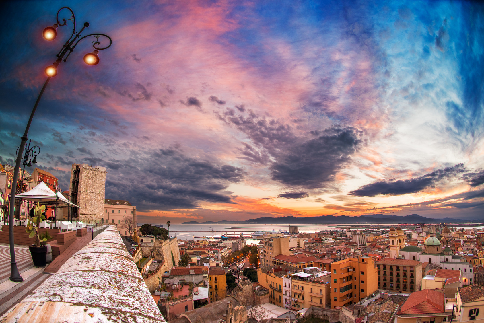 Cagliari al tramonto -