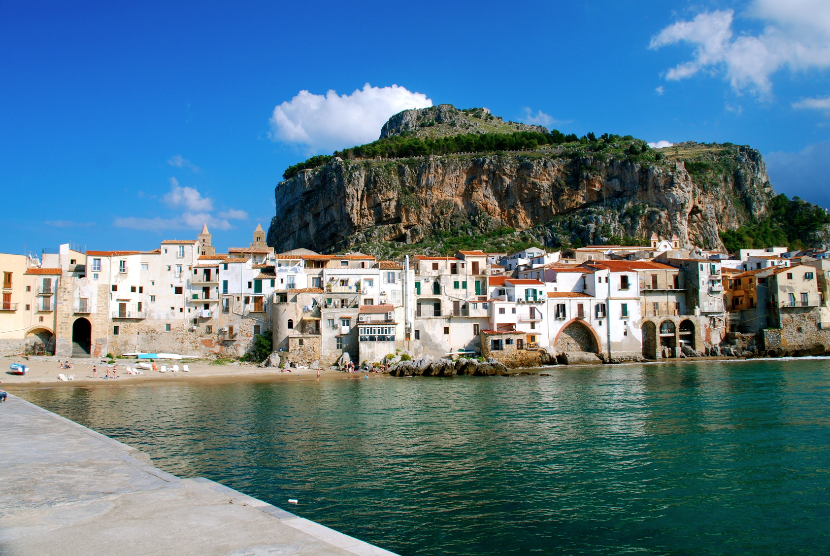 Cefalù - Panorama dal molo -