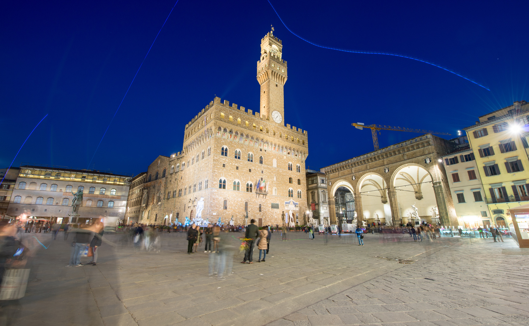 Firenze - Piazza della Signoria di notte - 