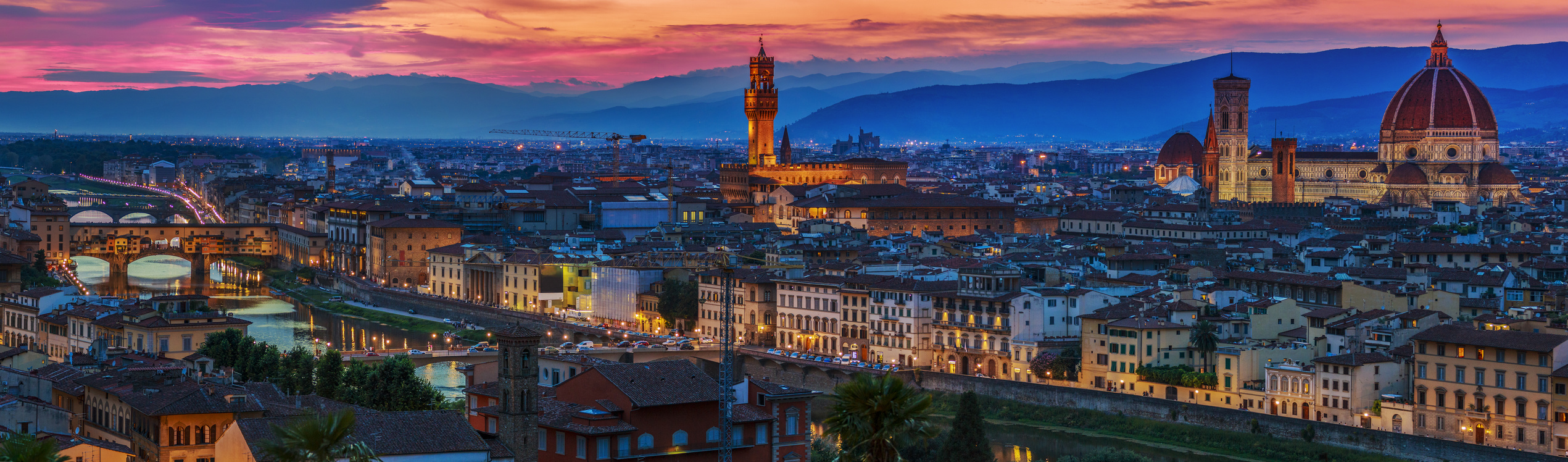 Firenze - Panorama al tramonto - 