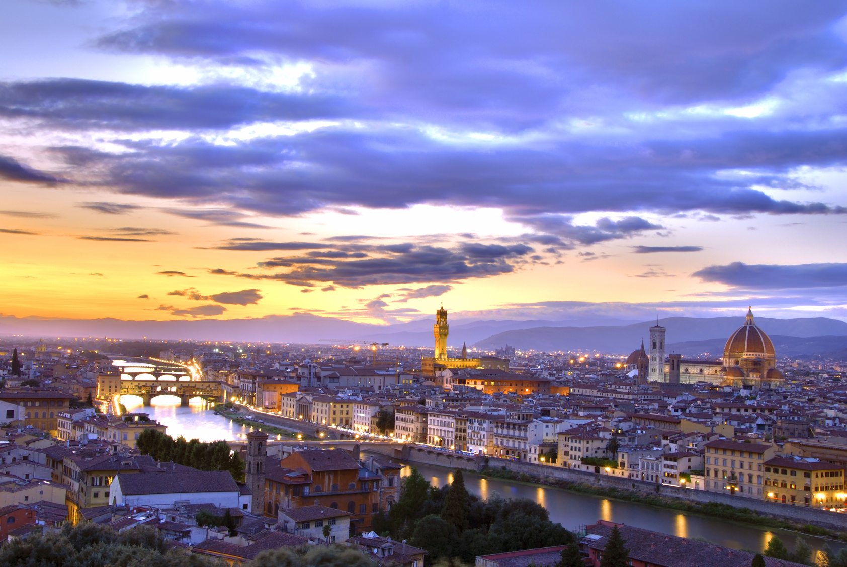 Firenze - Panorama al tramonto -