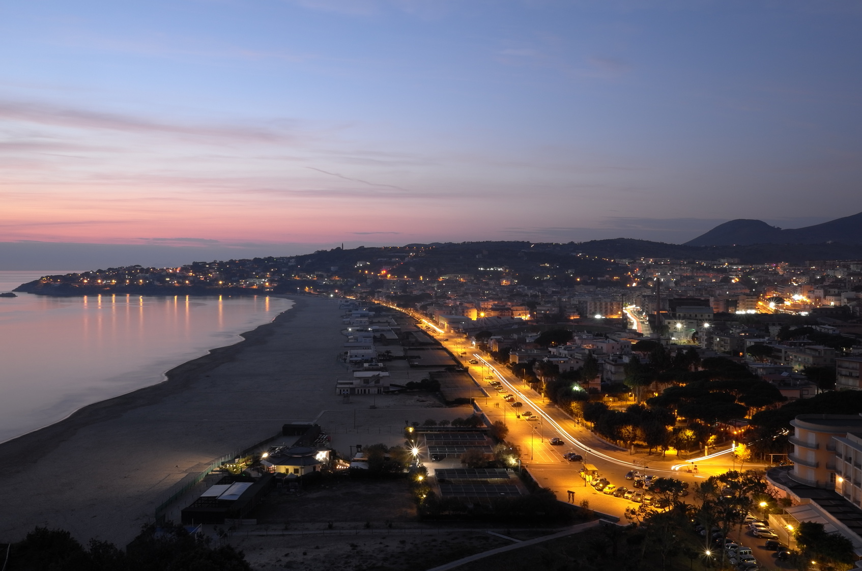 Gaeta - Panorama al tramonto - 