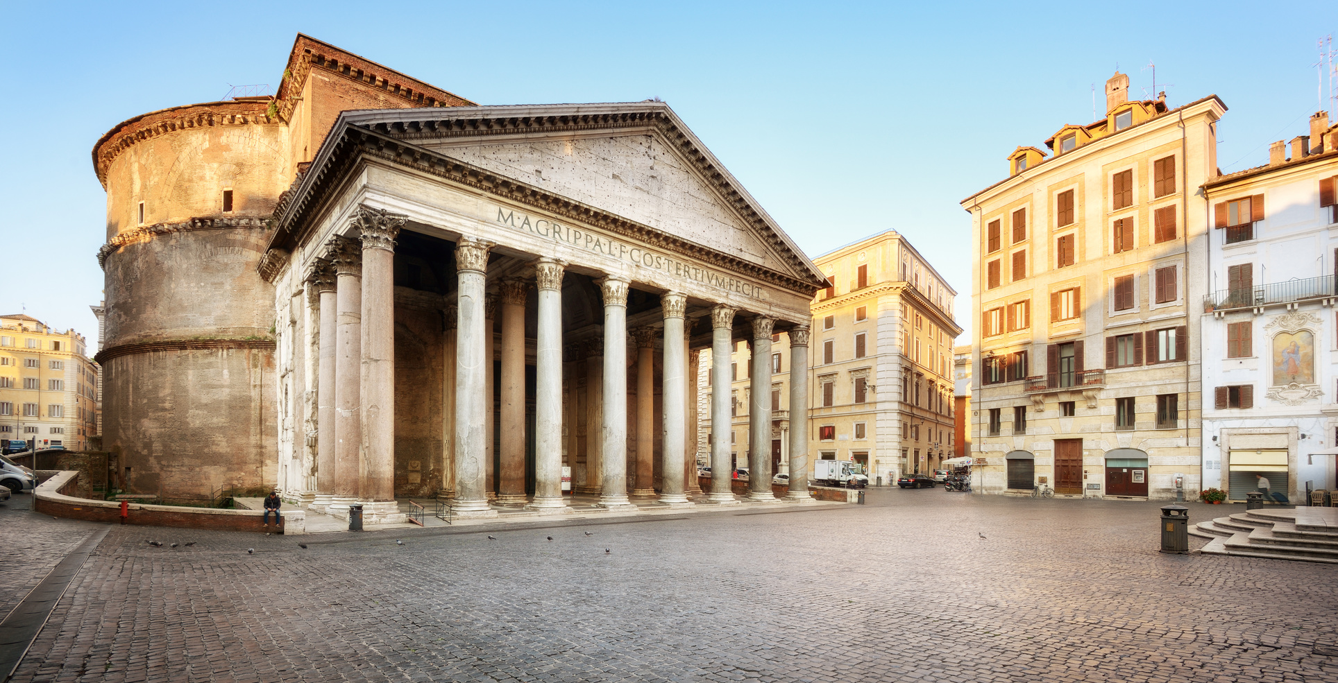 Roma - Piazza della Rotonda e il Pantheon -
