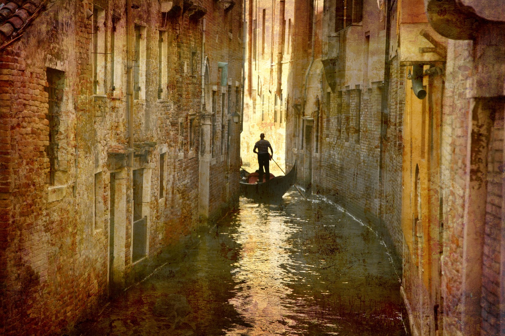 Venezia - Gondola e canale -