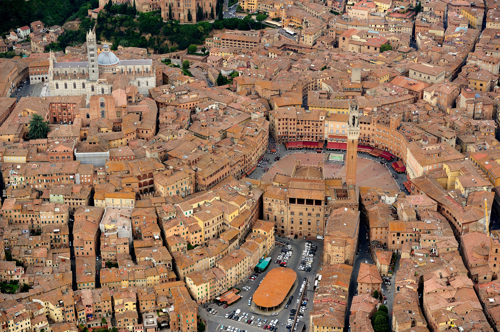 Siena - Panorama aereo - 