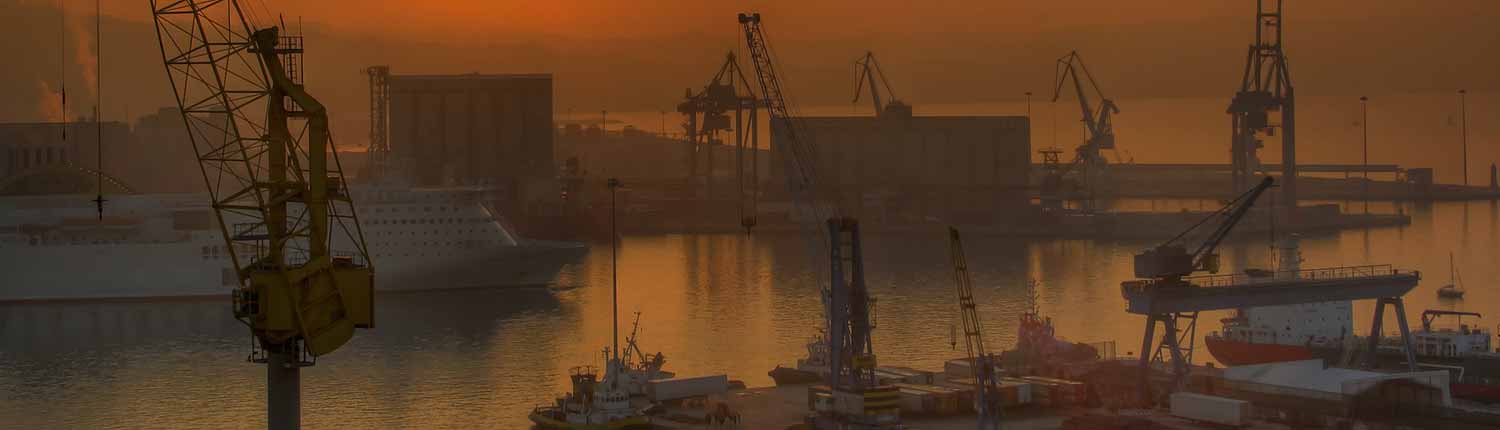 Panorama del Porto al tramonto - Ancona